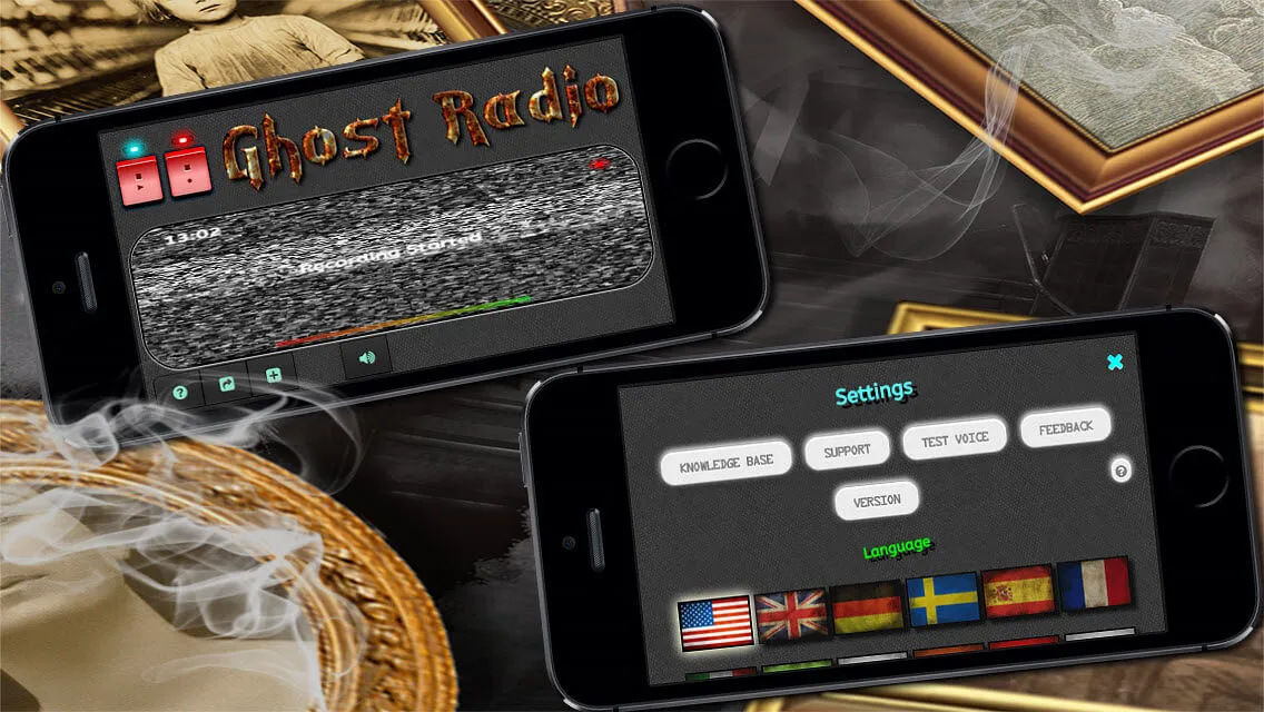 Ghost Radio huvudskärm
