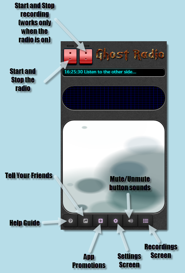 Image of the Ghost Radio main screen